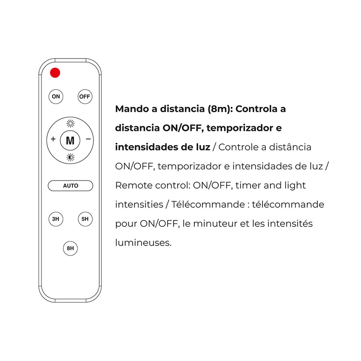 Foco Proyector EDM 31855 200 W 1500 lm Mando a distancia Panel solar fotovoltaico (6500 K) 8 S7920753_7