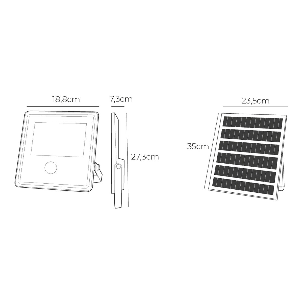 Foco Proyector EDM 31862 100 W 1200 Lm Solar Sensor de Movimiento (6500 K) 6 S7922906_5