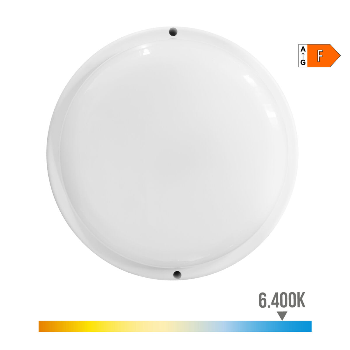 Aplique de Pared EDM 32447 Blanco Plástico F 18 W 120 W 1820 Lm Sensor de Movimiento Sensor de luz Redondo (6400 K) 2 S7922909_1