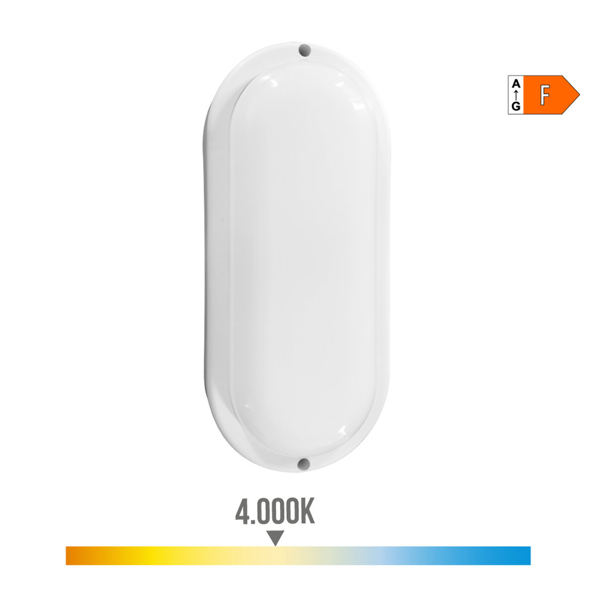 Aplique de Pared EDM 32448 Blanco Plástico F 18 W 120 W 1820 Lm Sensor de Movimiento Sensor de luz Ovalado (4000 K) 2 S7922910_1