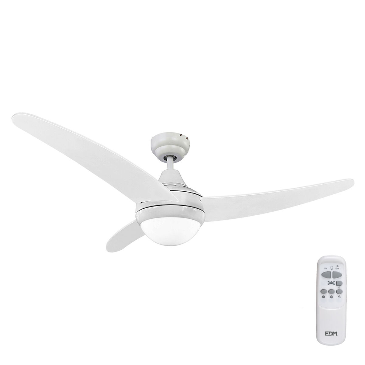 Ventilador de Techo con Luz EDM 33803 Egeo Blanco 60 W 1 S7900599_0
