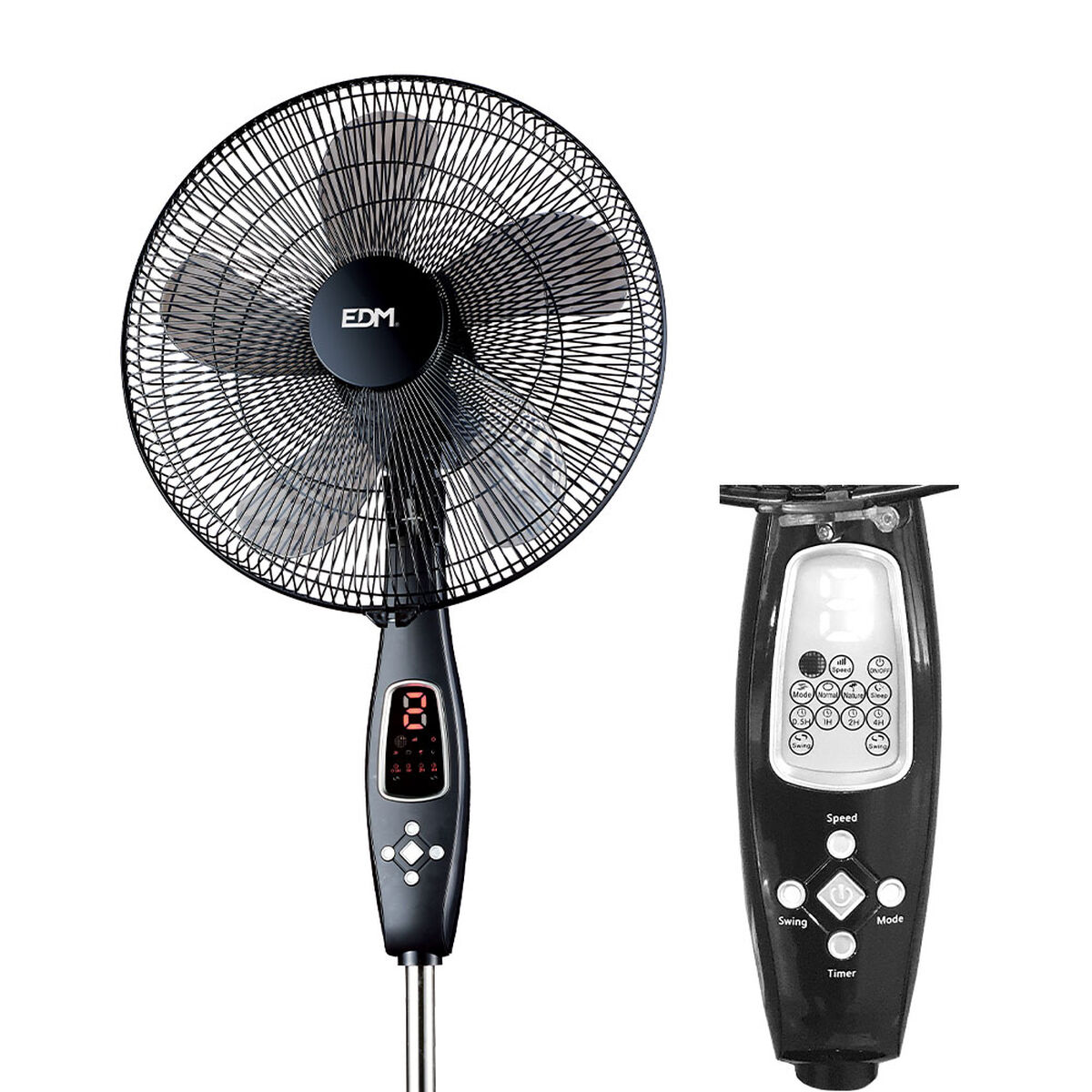Ventilador de Pie EDM 33967 Negro 60 W 2 S7902771_1