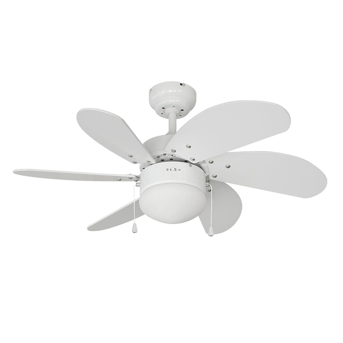 Ventilador de Techo con Luz EDM 33985 Aral Blanco 50 W 1 S7917024_0