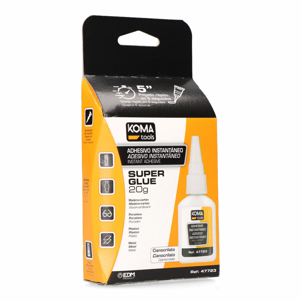 Adhesivo Instantáneo Koma Tools 20 g Cianocrilato 2 S7926783_1