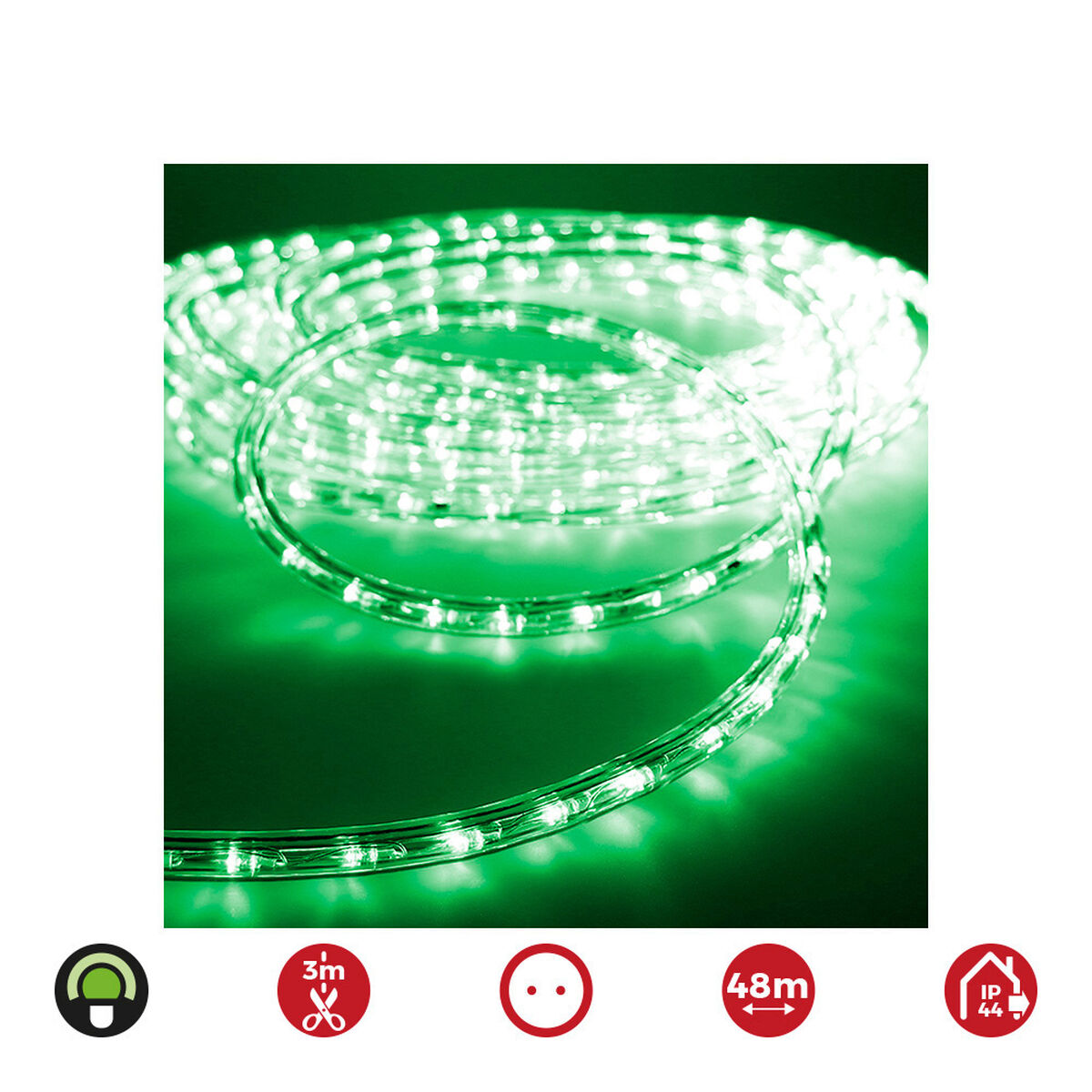 Manguera LED EDM 72709 flexiLED Verde 2 vías 2 S7925310_1
