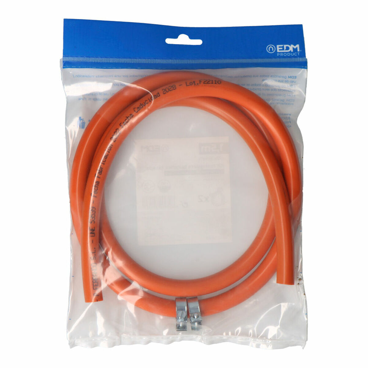 Tubo para Gas Butano EDM 74195 Butaflex 1,5 m 9 x 15 mm Doble capa 2 abrazaderas 2 S7916476_1