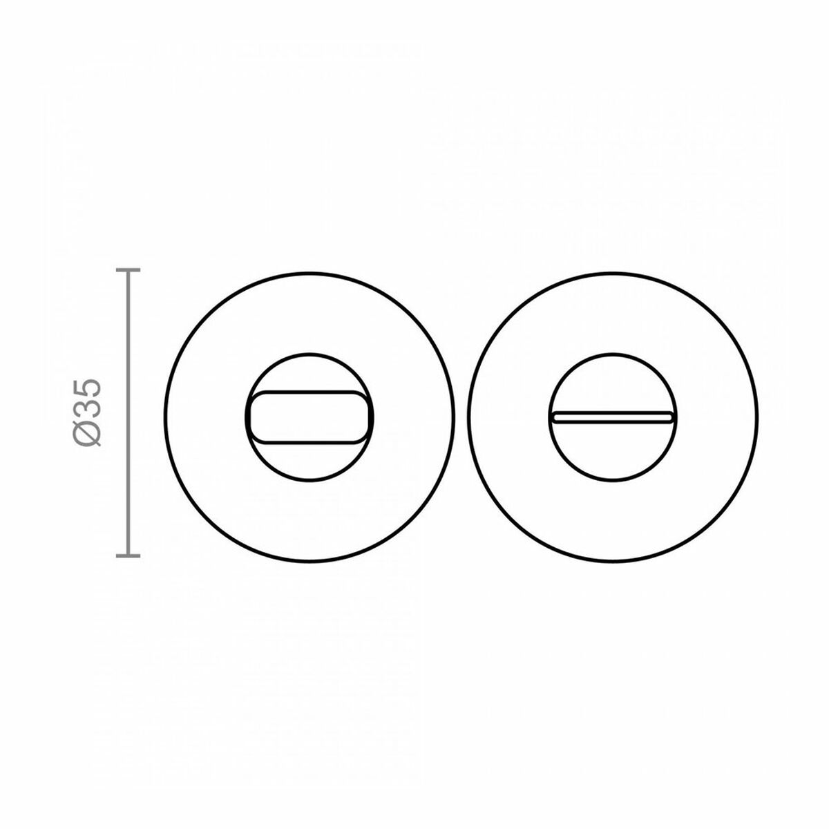 Manilla con roseta EDM 85446 707 Aluminio 3 S7920567_2