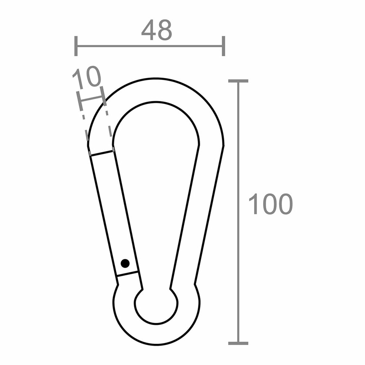 Mosquetón EDM 86055 msq04 Multicolor Aluminio 10 X 100 MM 6 S7927225_5