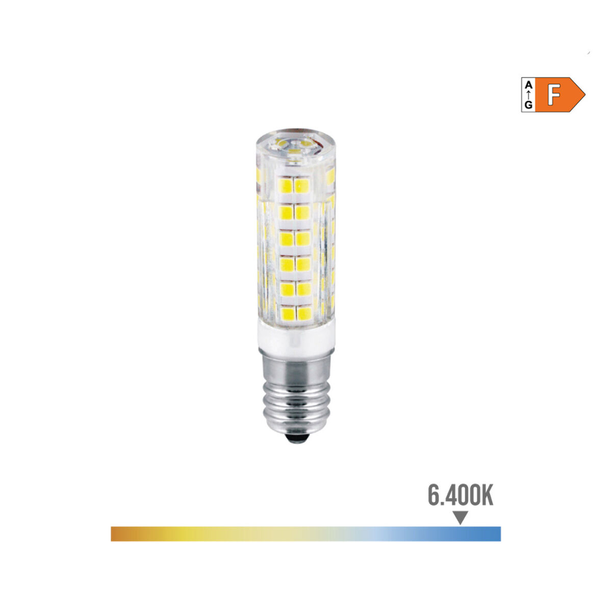 Bombilla LED EDM 98886 F 35 W 4,5 W 39 W E14 450 lm Ø 1,6 x 6,6 cm Tubular (6400 K) 3 S7901156_2