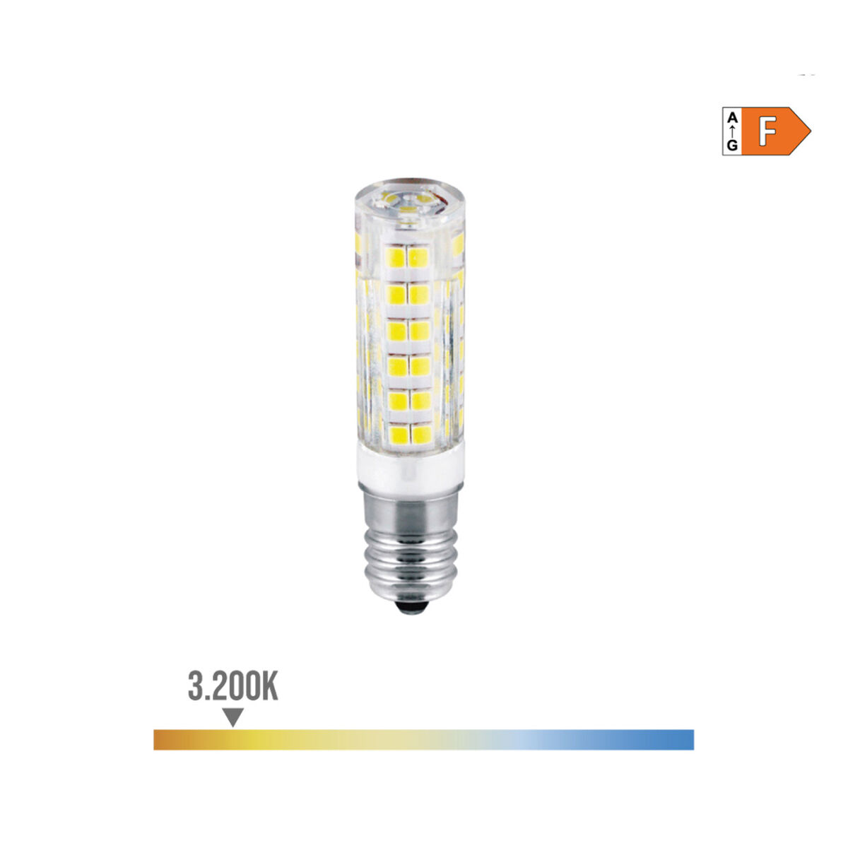 Bombilla LED EDM 98887 F 35 W 4,5 W 39 W E14 450 lm Ø 1,6 x 6,6 cm Tubular (3200 K) 3 S7901157_2