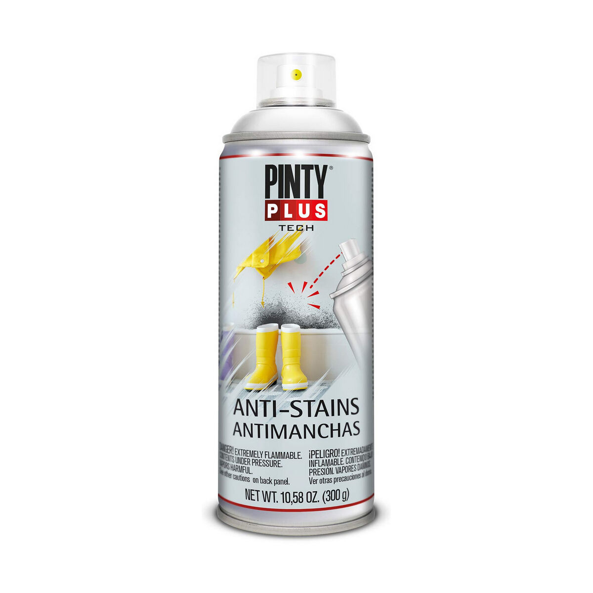 Pintura en spray Pintyplus Tech X101 400 ml Antimanchas Blanco 1 S7910583_0