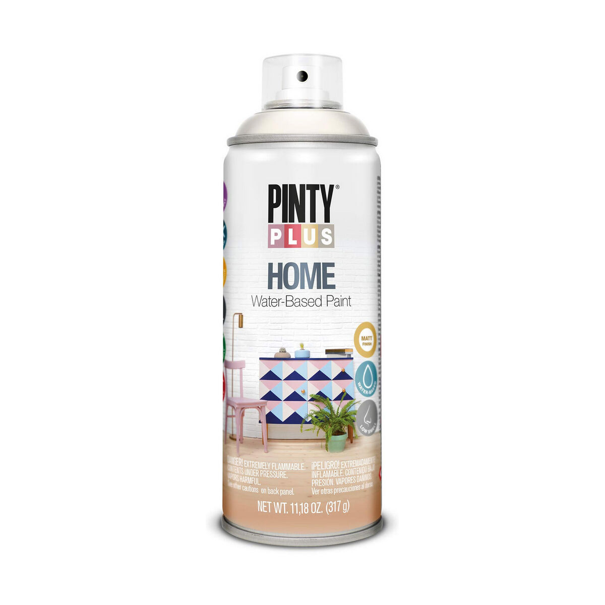 Pintura en spray Pintyplus Home HM113 400 ml White Linen 1 S7910598_0