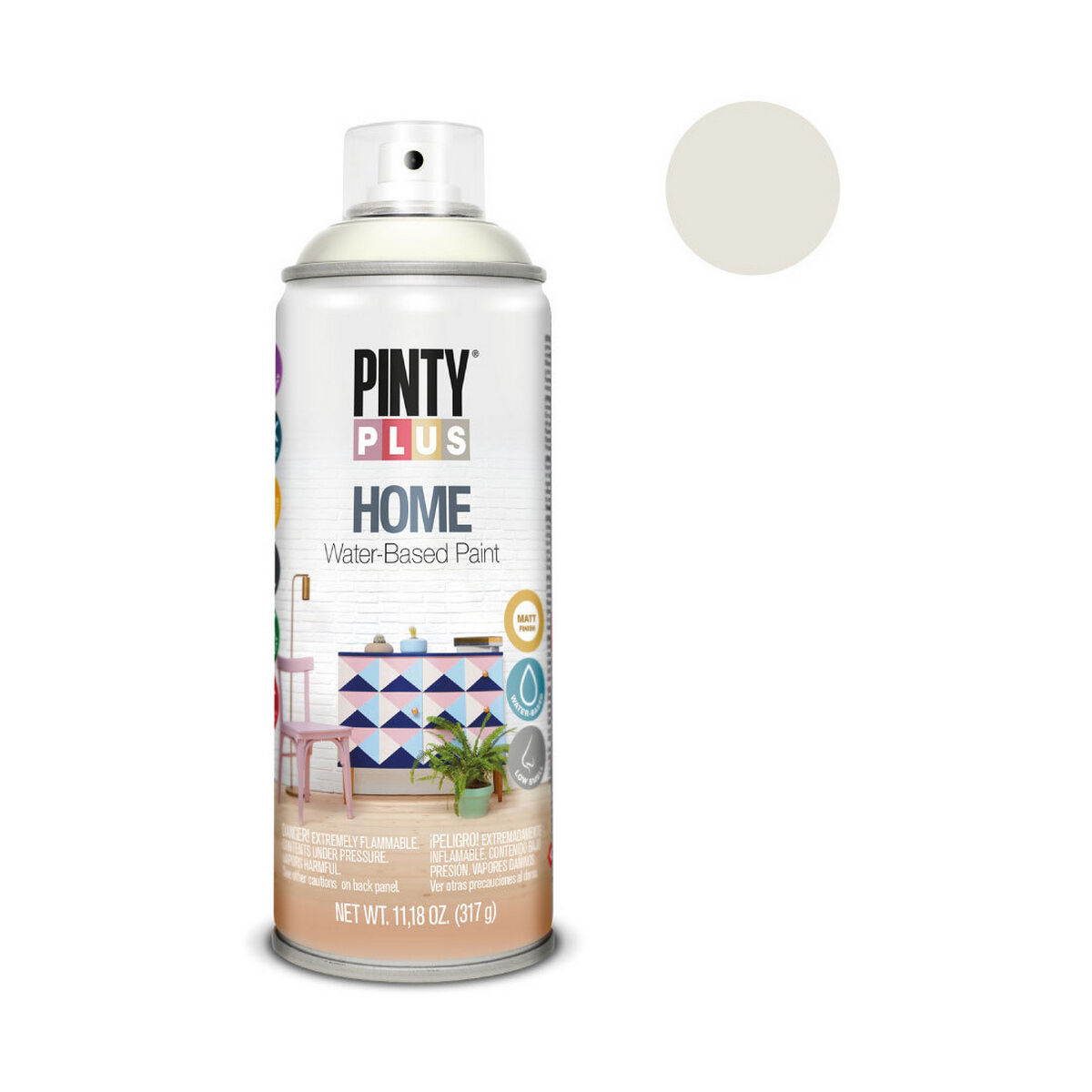 Pintura en spray Pintyplus Home HM113 400 ml White Linen 2 S7910598_1