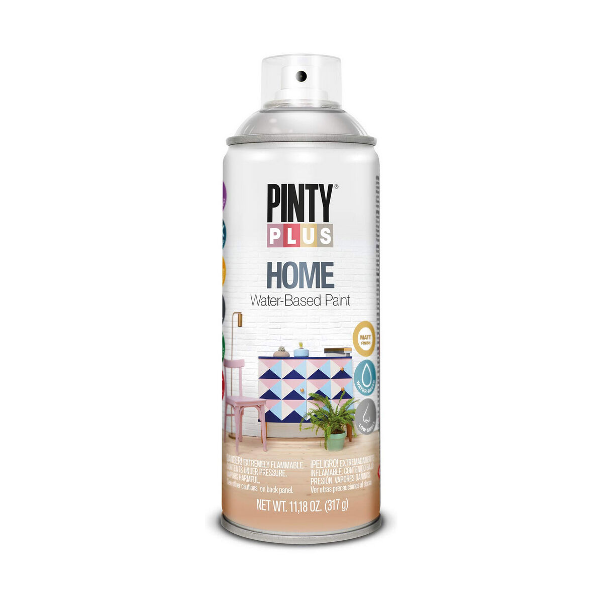 Barniz en Spray Pintyplus Home HM440 400 ml Mate Incoloro 1 S7910620_0