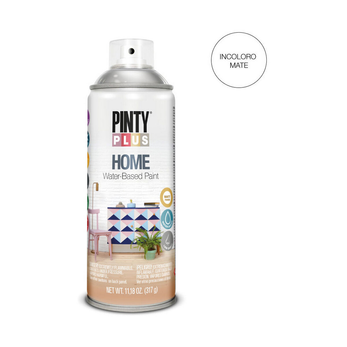 Barniz en Spray Pintyplus Home HM440 400 ml Mate Incoloro 2 S7910620_1