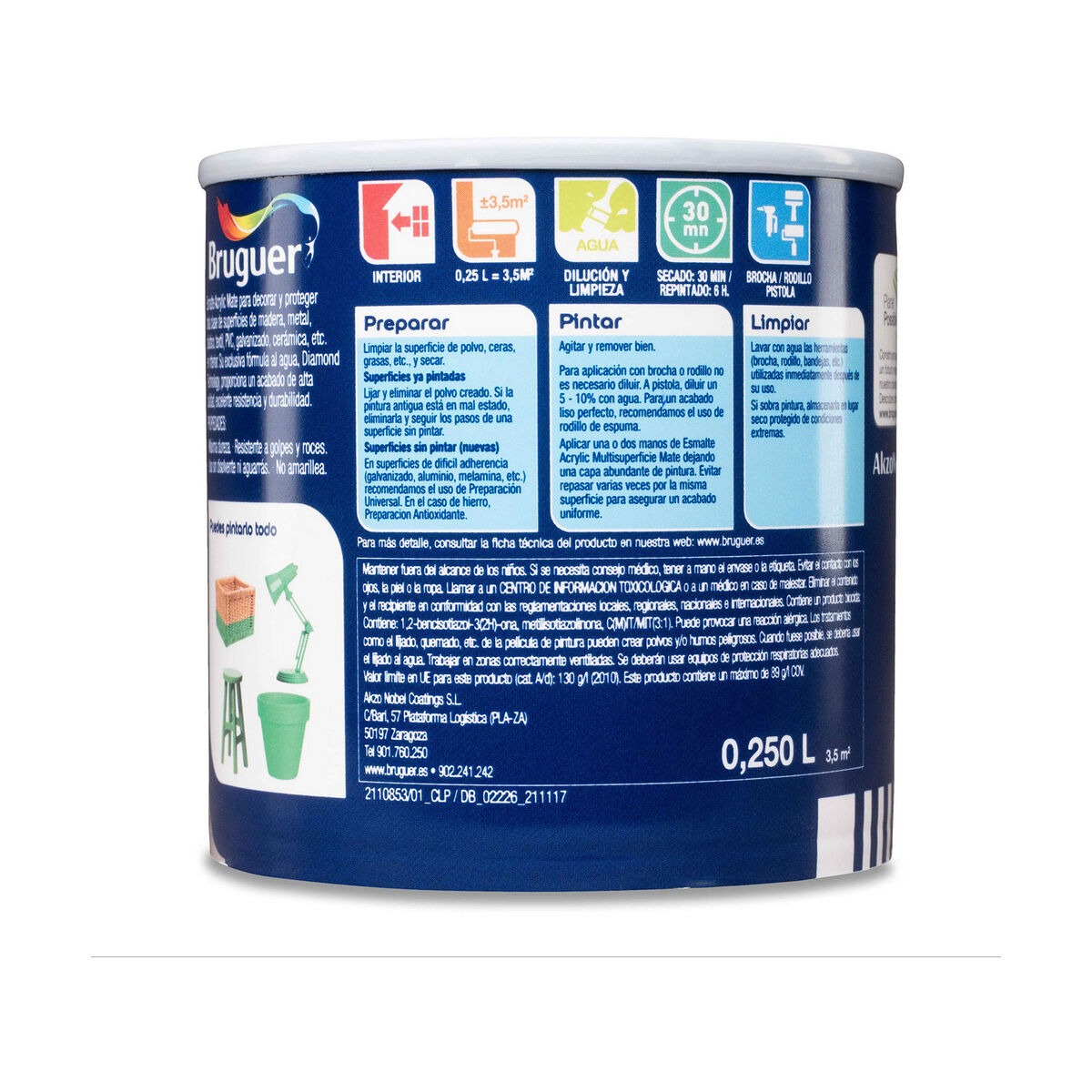 Esmalte acrílico Bruguer 5160685 Esmalte acrílico 3 S7902837_2