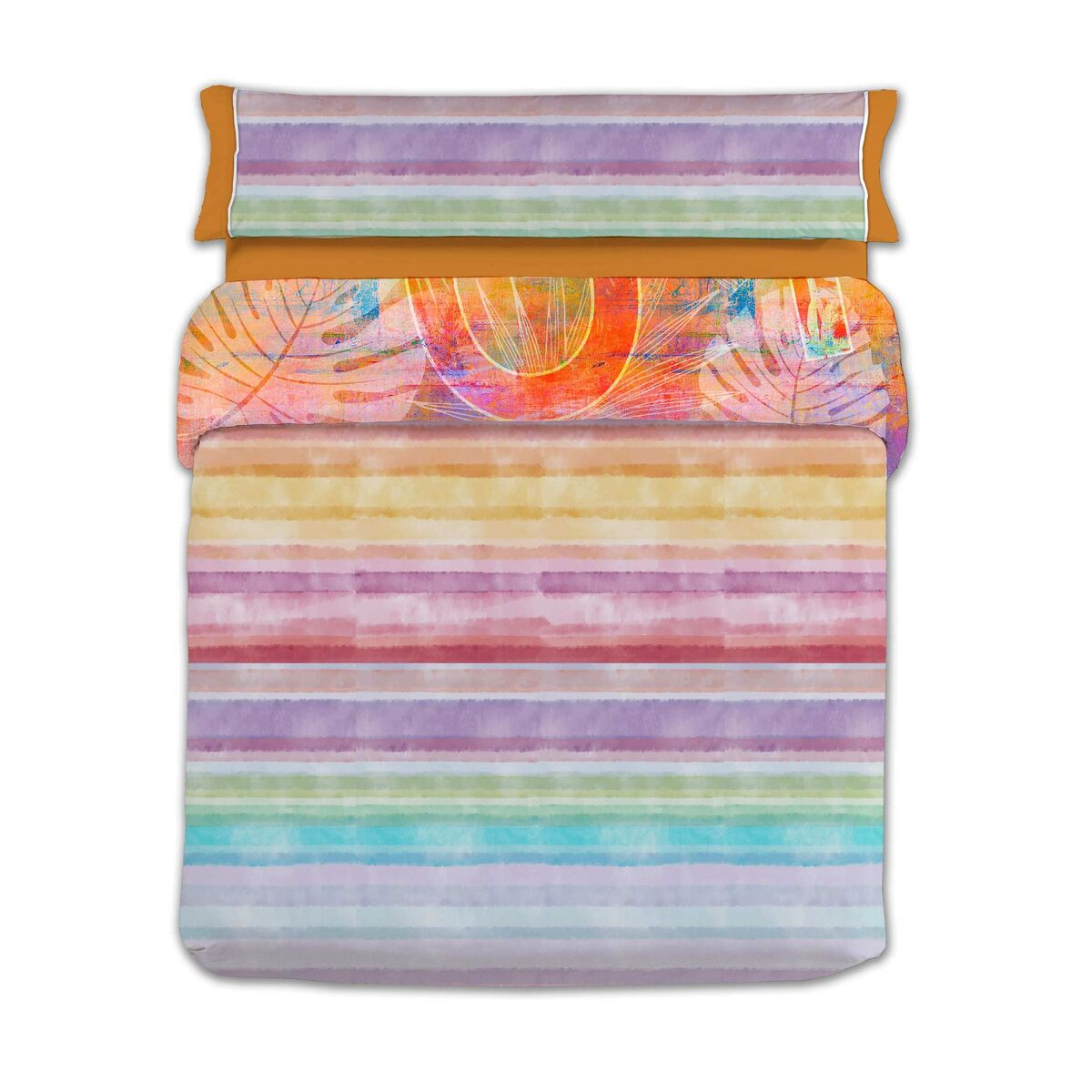Juego de funda nórdica Lois CORSO P. Naranja Cama de 90 150 x 230 cm 3 Piezas 3 D2101844_2