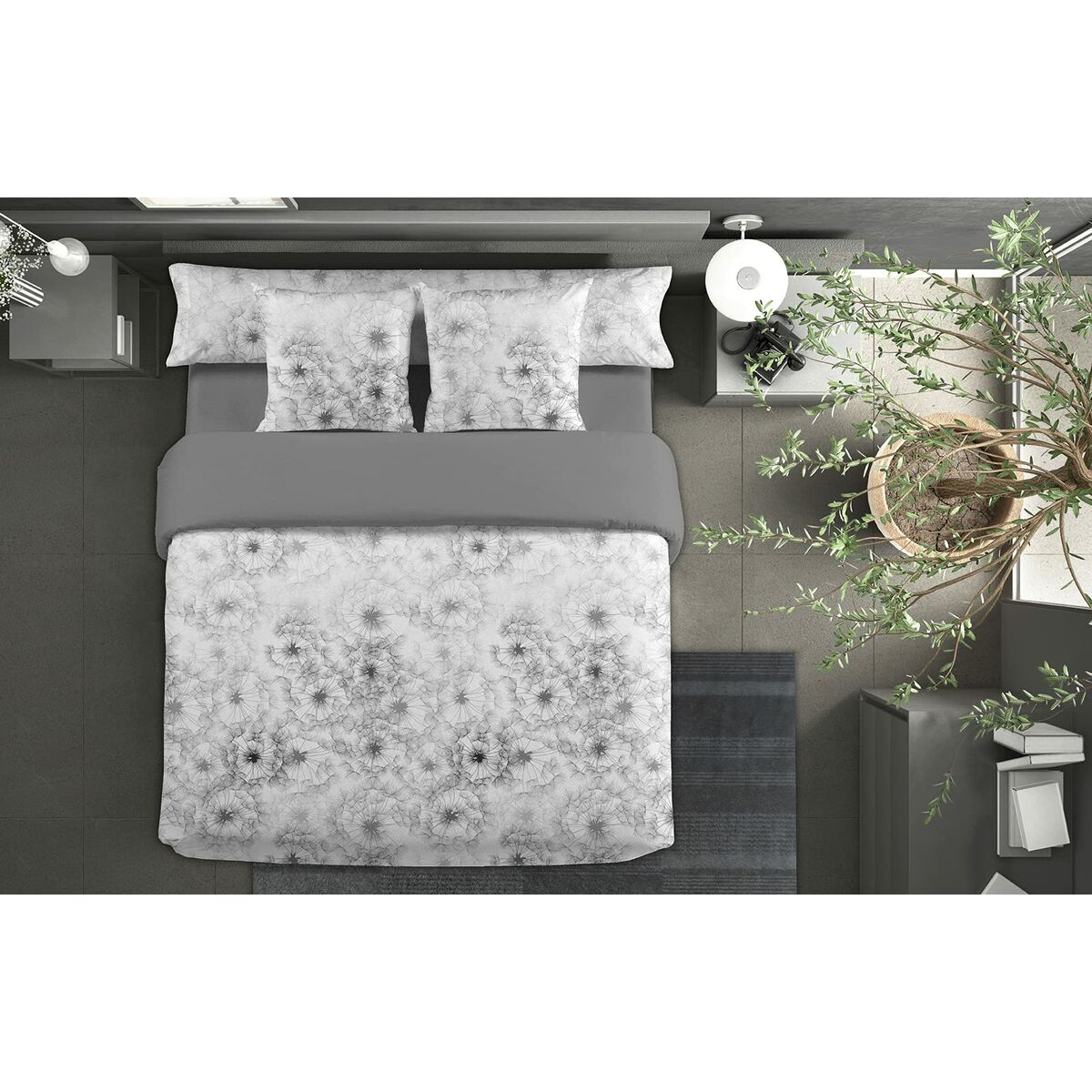 Juego de funda nórdica Pierre Cardin JEWEL Gris Cama de 150 3 Piezas 3 D2101859_2