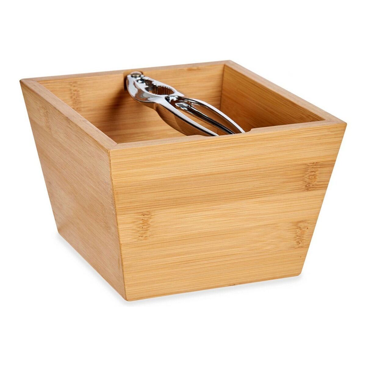 Cascanueces Kinvara Marrón Metal Bambú 16 x 11 x 16 cm Cascanueces 1 S3608173_0