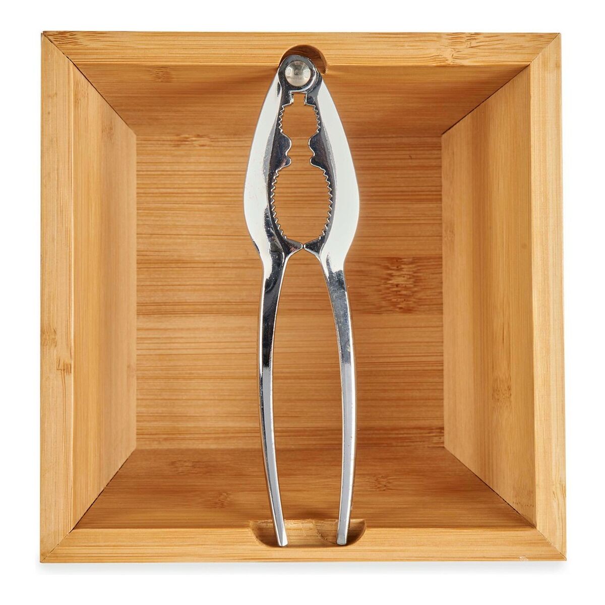 Cascanueces Kinvara Marrón Metal Bambú 16 x 11 x 16 cm Cascanueces 2 S3608173_1