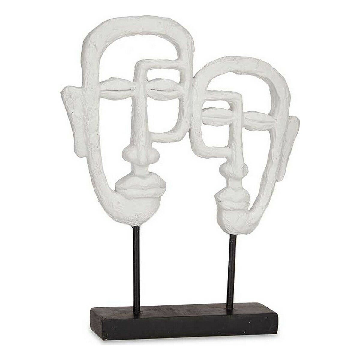 Figura Decorativa Gift Decor Blanco Cara 27 x 32,5 x 10,5 cm 1 S3611824_0