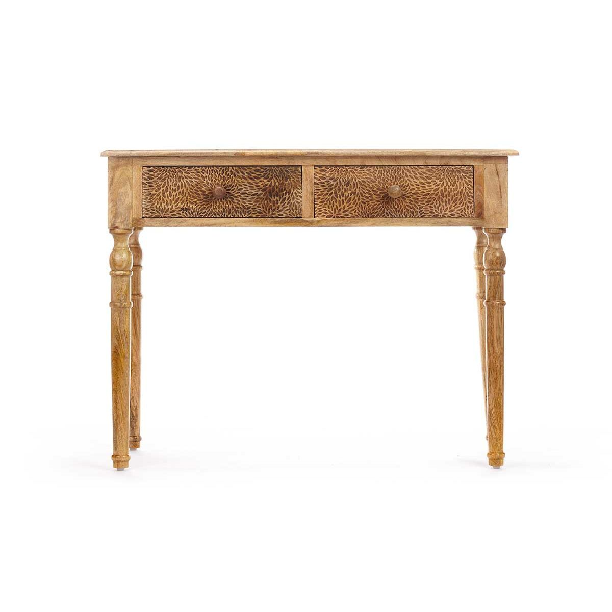 Recibidor con 2 Cajones Gift Decor Marrón 98 x 77 x 42 cm Hojas 3 S3632050_2