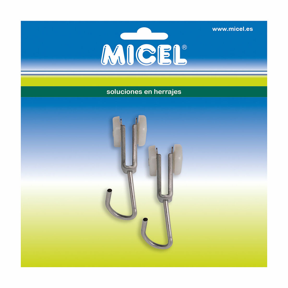 Polea para pérgola Micel TLD17 Acero Inoxidable 18,5 x 17 x 60 mm Exterior 2 Unidades 2 S7922845_1