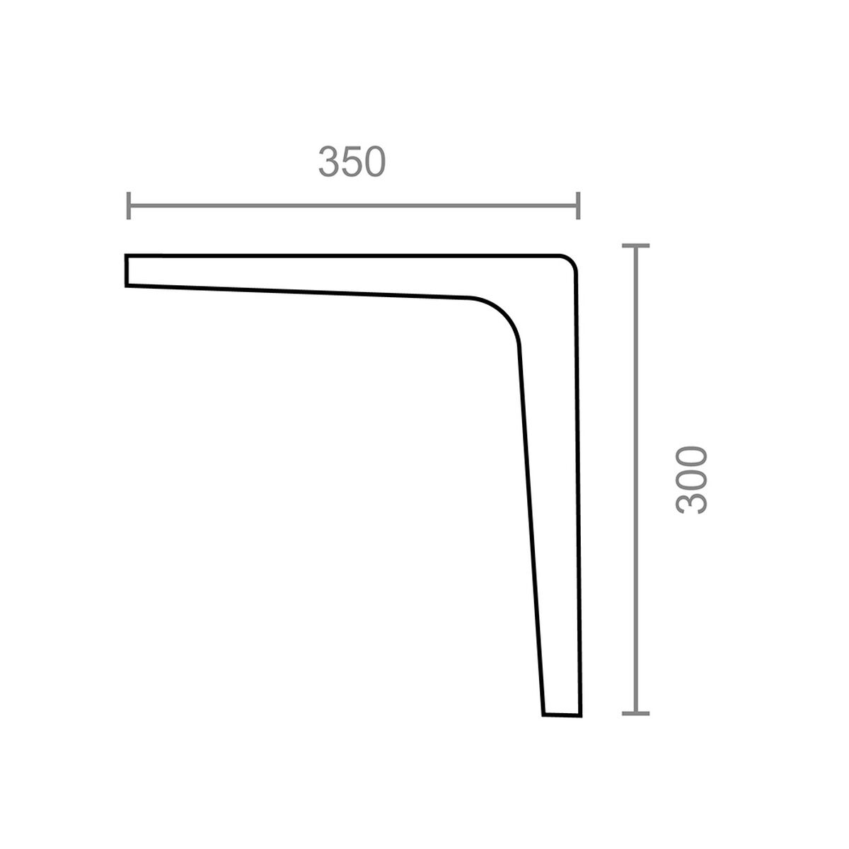 Escuadra de ángulo Micel plus plm02 Blanco 35 x 30 cm 2 S7928309_1