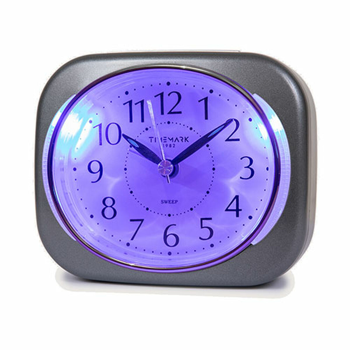 Reloj-Despertador Analógico Timemark 10 x 8,5 x 4 cm Gris Plástico 1 S6505215_0
