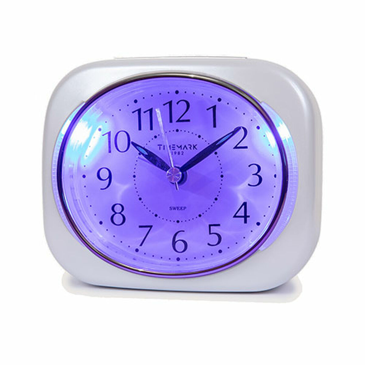 Reloj-Despertador Analógico Timemark 10 x 8,5 x 4 cm Blanco Plástico Clásico 1 S6505217_0