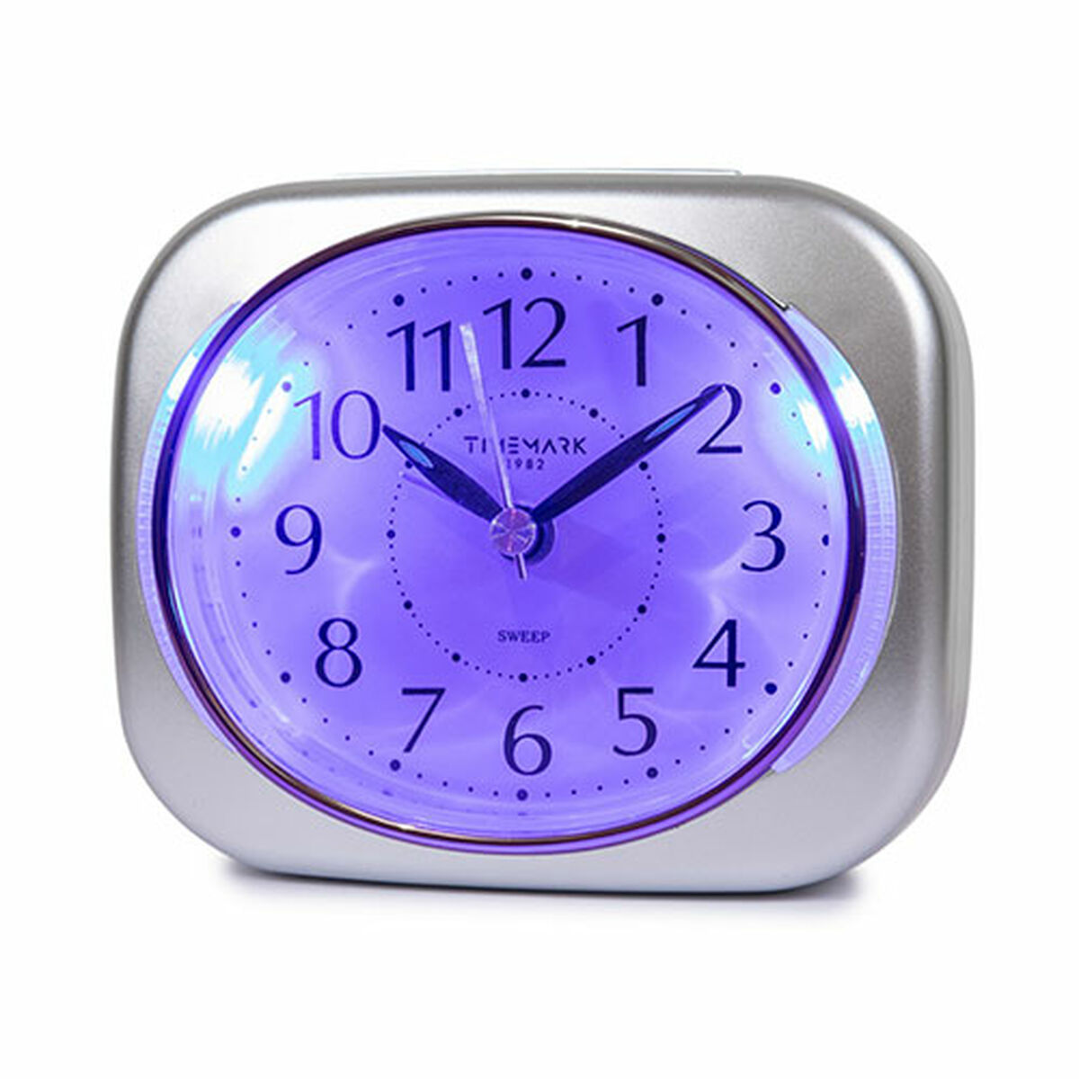 Reloj-Despertador Analógico Timemark 10 x 8,5 x 4 cm Plateado Clásico 1 S6505216_0