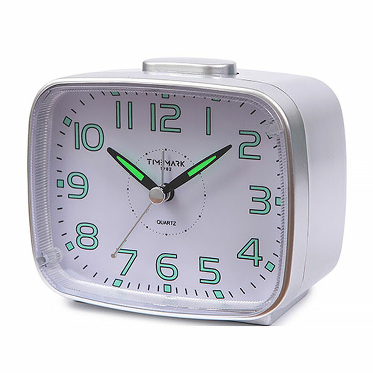 Reloj Despertador Timemark 12 x 9,5 x 6,5 cm Tradicional Analógico Plateado 1 S6505221_0