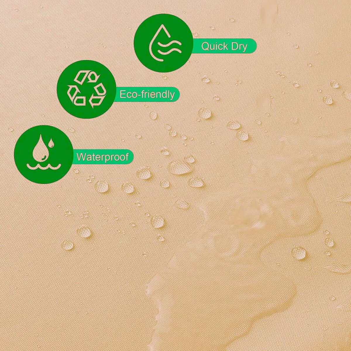 Cortina de Ducha Exma Beige PVC 180 x 180 cm 2 S7928379_1