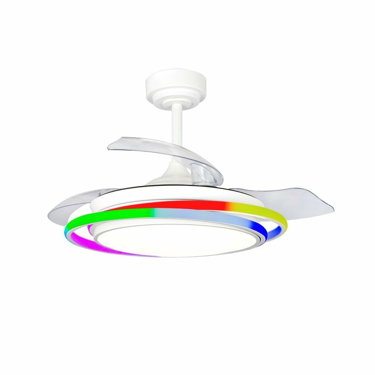 Ventilador de Techo CristalRecord ANTILA MINI RGB WH RETRAC Blanco 1 S0464484_0
