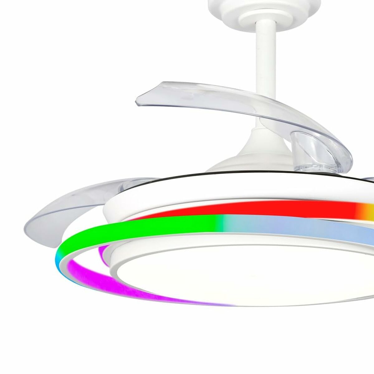 Ventilador de Techo CristalRecord ANTILA MINI RGB WH RETRAC Blanco 2 S0464484_1