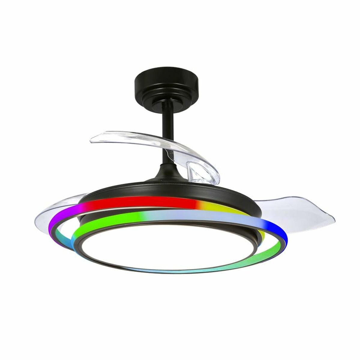 Ventilador de Techo CristalRecord ANTILA MINI RGB BK RETRAC Negro 1 S0464485_0