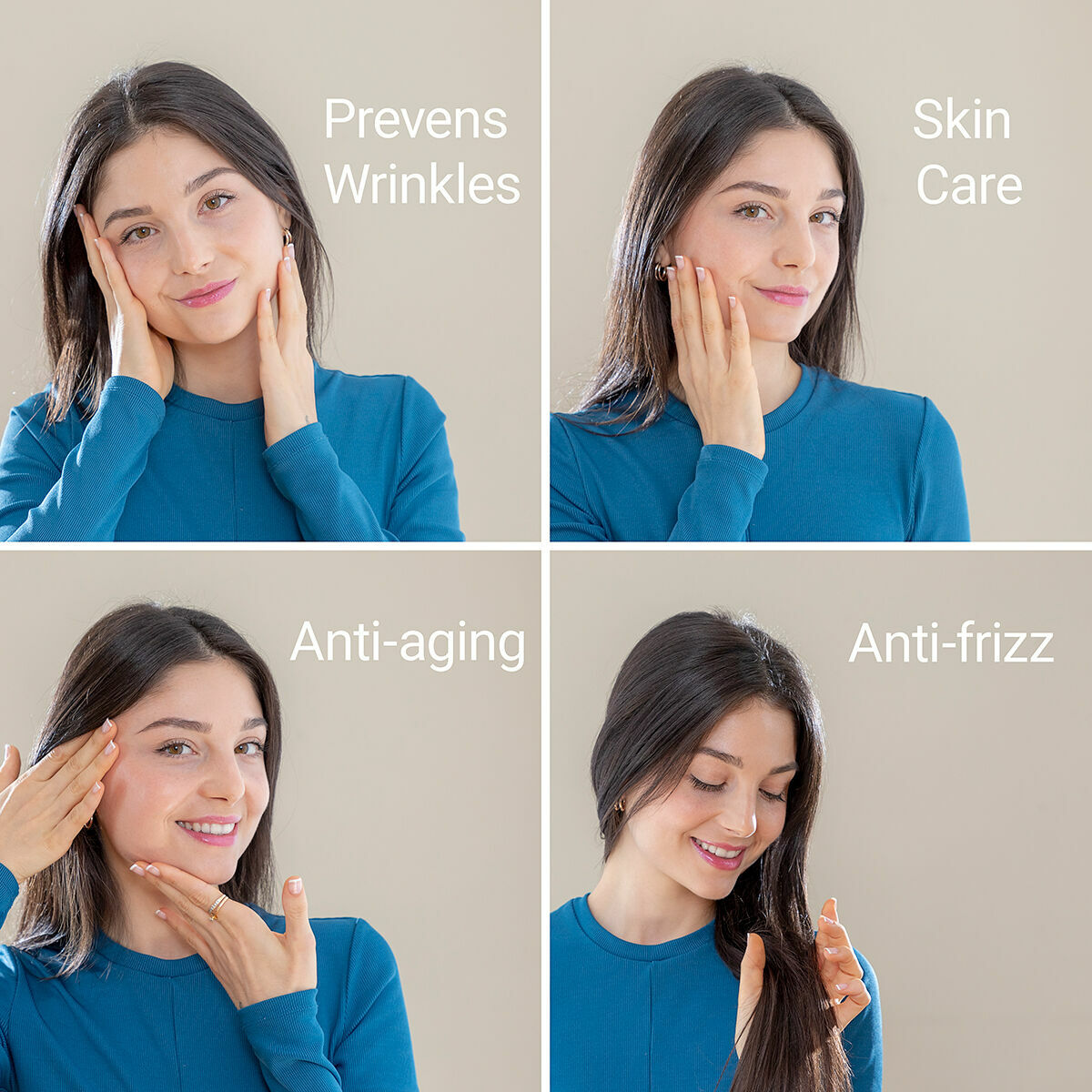 Almohada Cervical Antiarrugas con Funda de Satén Youthlow InnovaGoods 3 V0103849_2