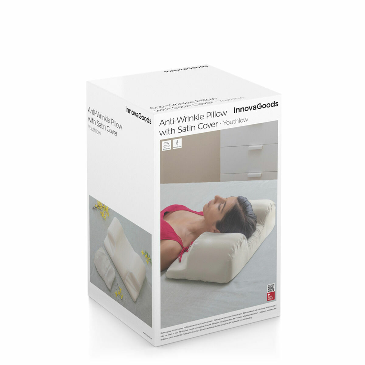 Almohada Cervical Antiarrugas con Funda de Satén Youthlow InnovaGoods 15 V0103849_14