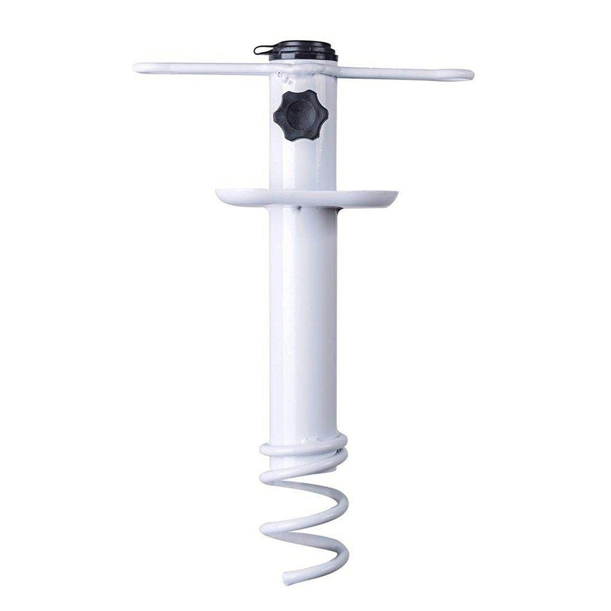 Marbueno Pincho Parasol Succion Acero Blanco 35,5x15x6 cm Playa y Jardin 10506 1 D1400838_0