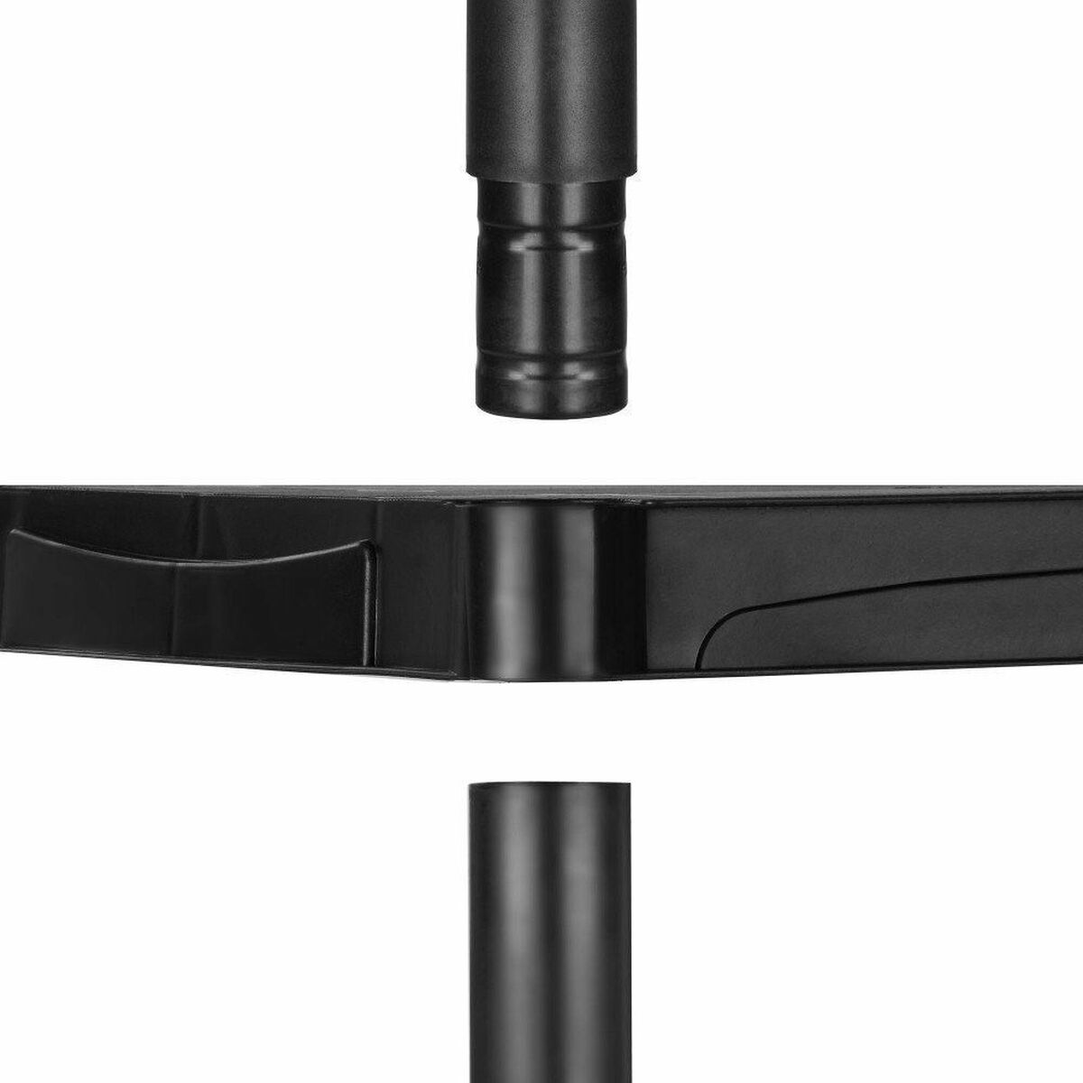 Marbueno Estanteria 4 Baldas Plastico Negro 61x31x131 cm Jardin 10537 2 D1400848_1