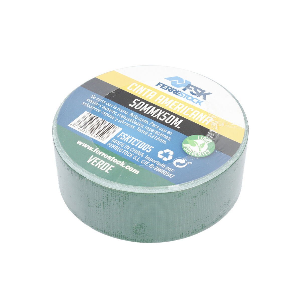 Cinta americana Ferrestock Verde 50 mm x 50 m 3 S6504512_2