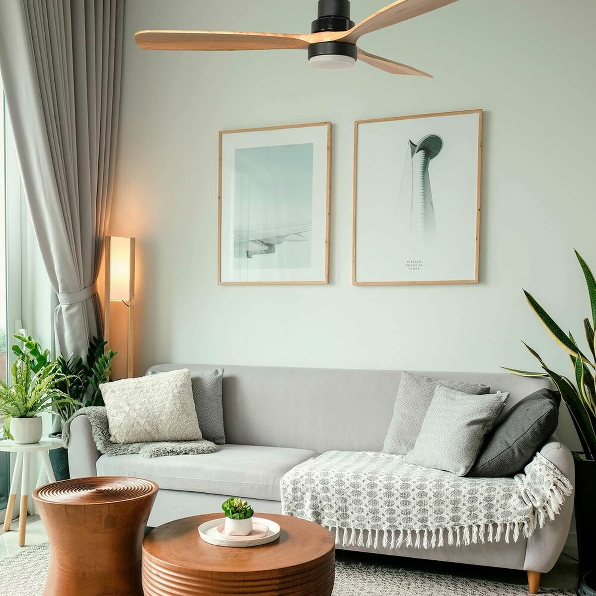 Ventilador de Techo Universal Blue ALM 4056 3A 70W (142 cm) 3 S0438446_2