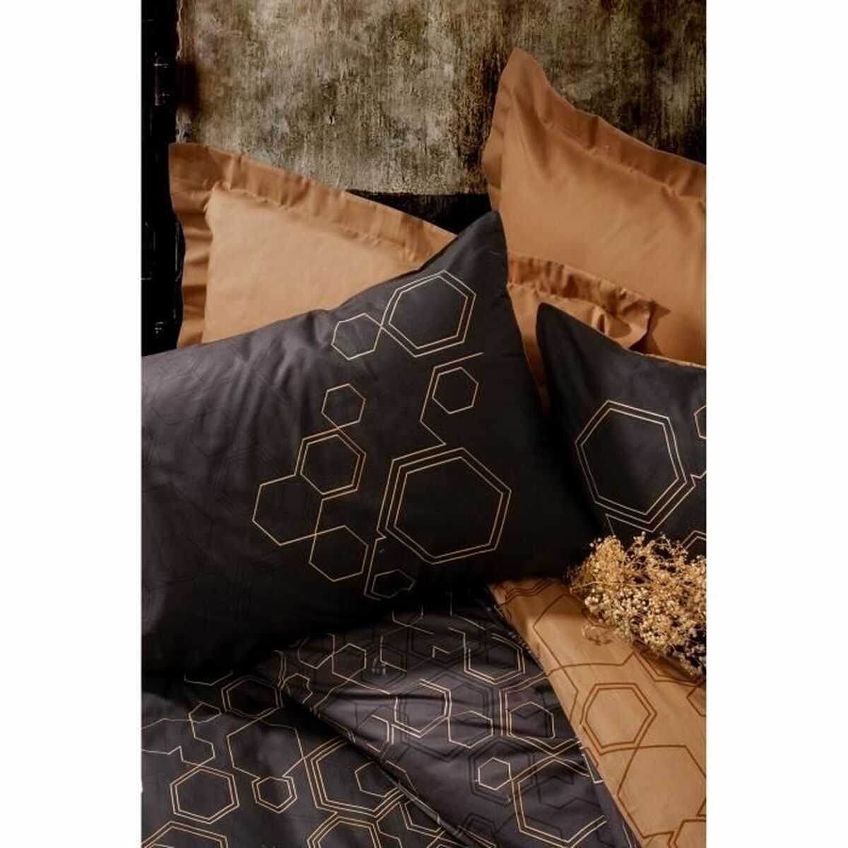 Juego de funda nórdica Negro 220 x 240 cm 2 S71019422_1