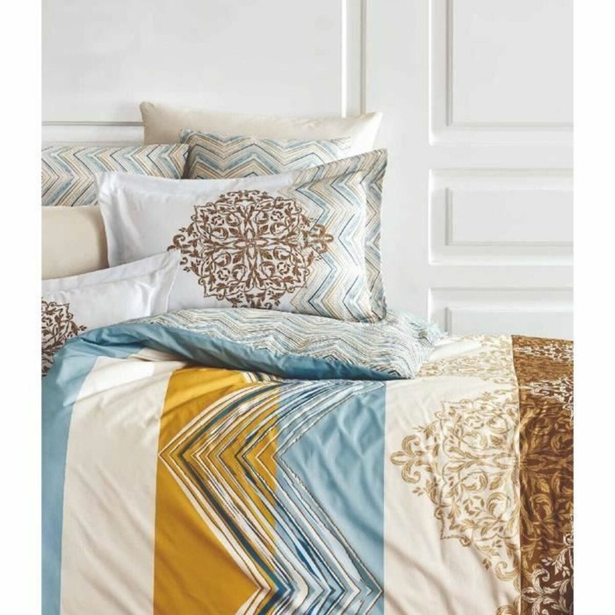 Juego de funda nórdica Blanco Cama de 200 3 Piezas 4 S71020723_3