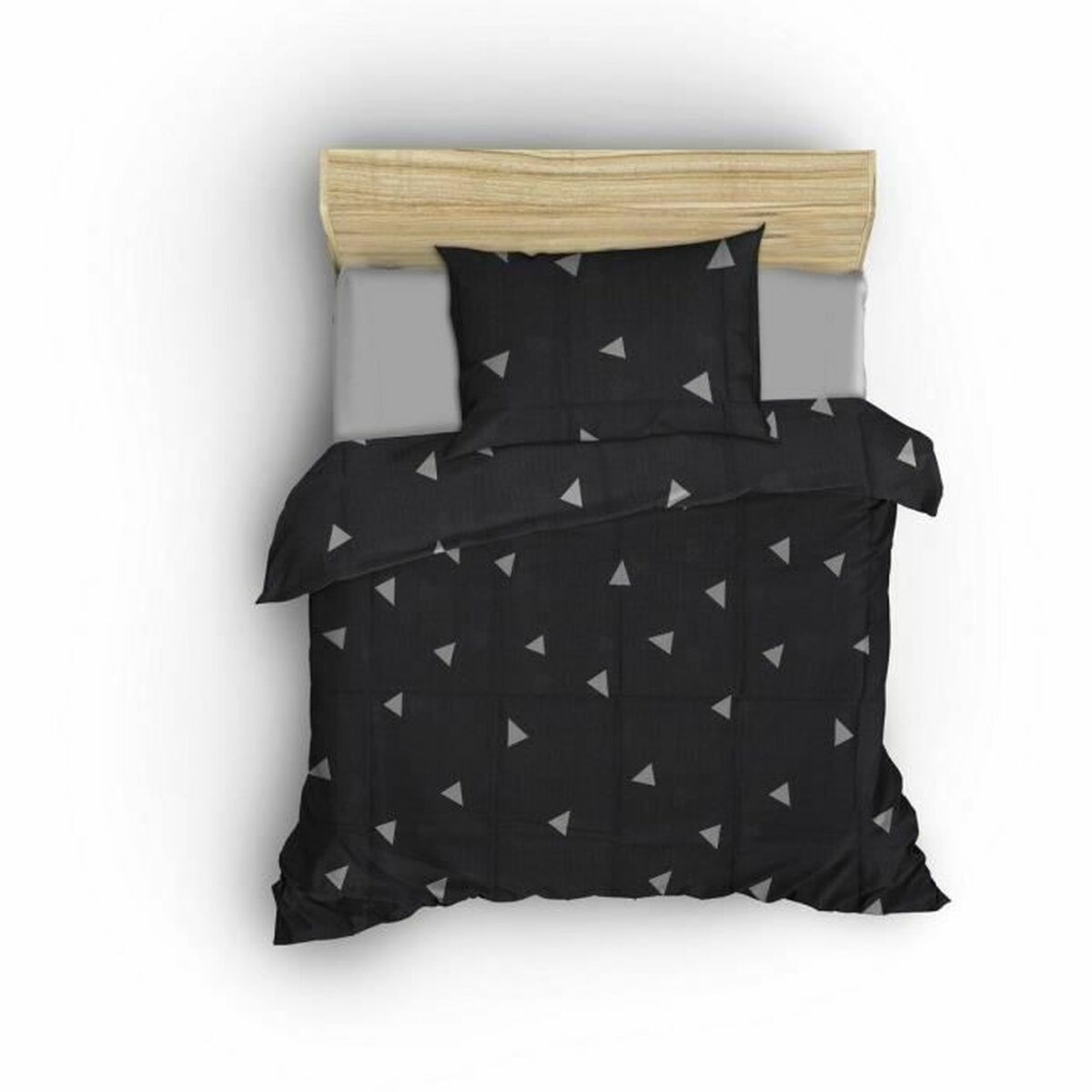 Juego de funda nórdica Gris Cama de 200 3 Piezas 1 S71020727_0