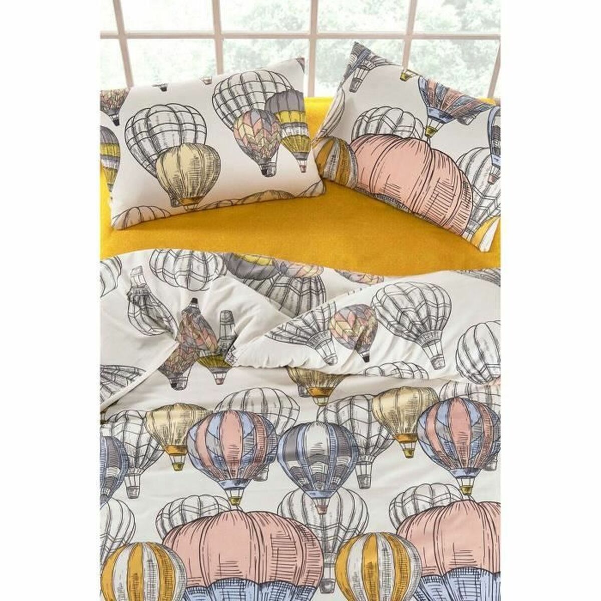 Juego de funda nórdica Mostaza Cama de 200 3 Piezas 4 S71020771_3