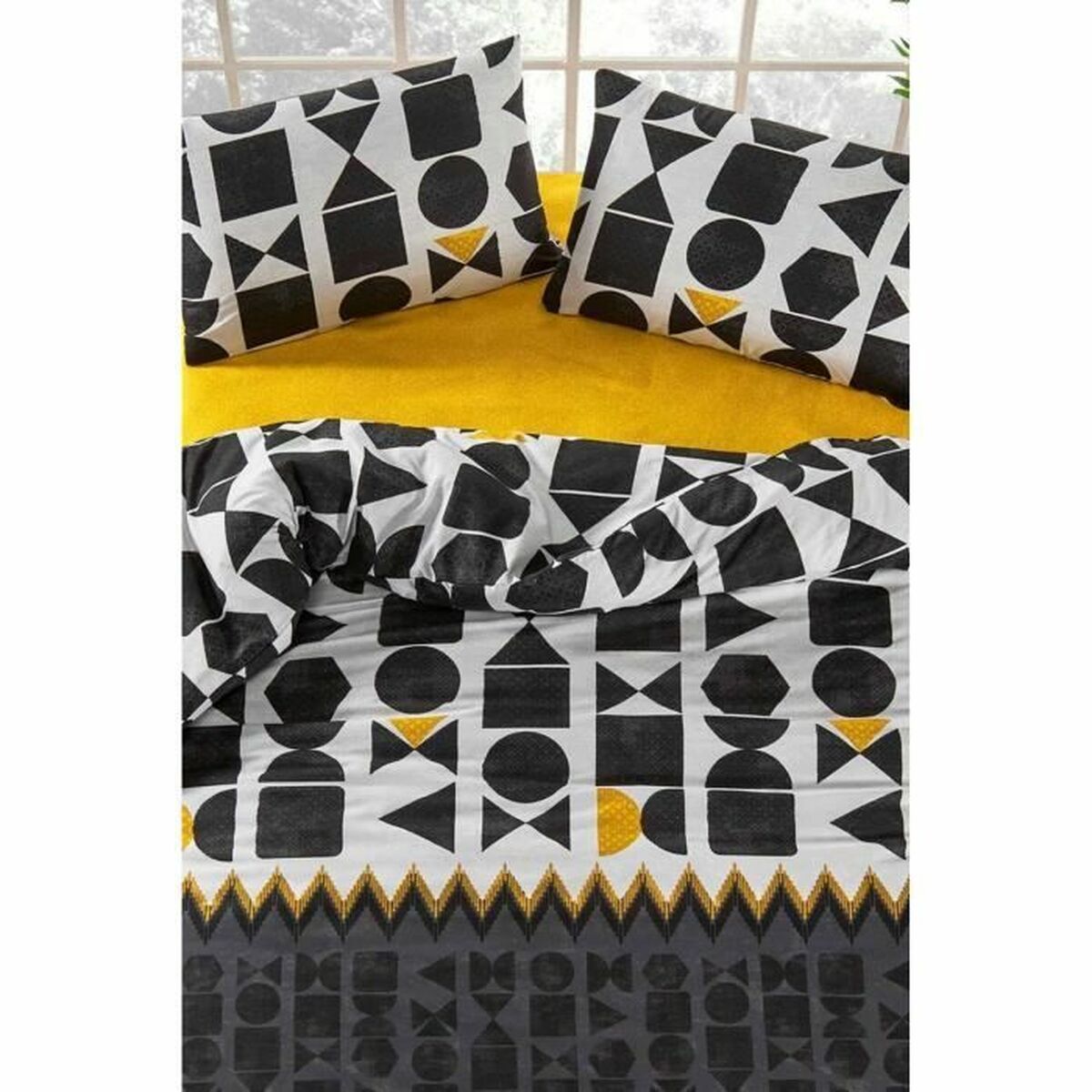 Juego de funda nórdica Negro Cama de 200 3 Piezas 4 S71020772_3
