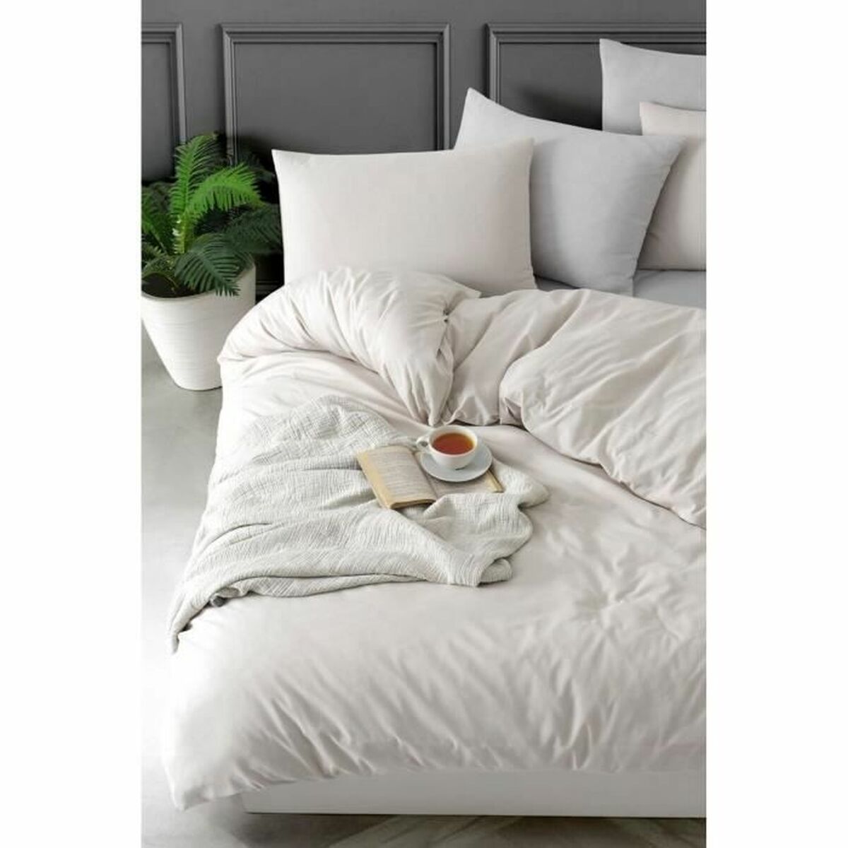 Juego de funda nórdica Beige Cama de 200 3 Piezas 4 S71020775_3