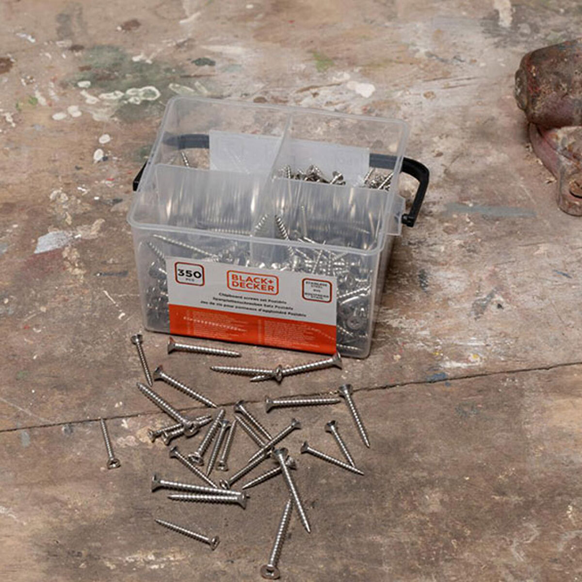 Kit de tornillos Black & Decker Pozidriv Madera 350 Piezas 6 S7923082_5