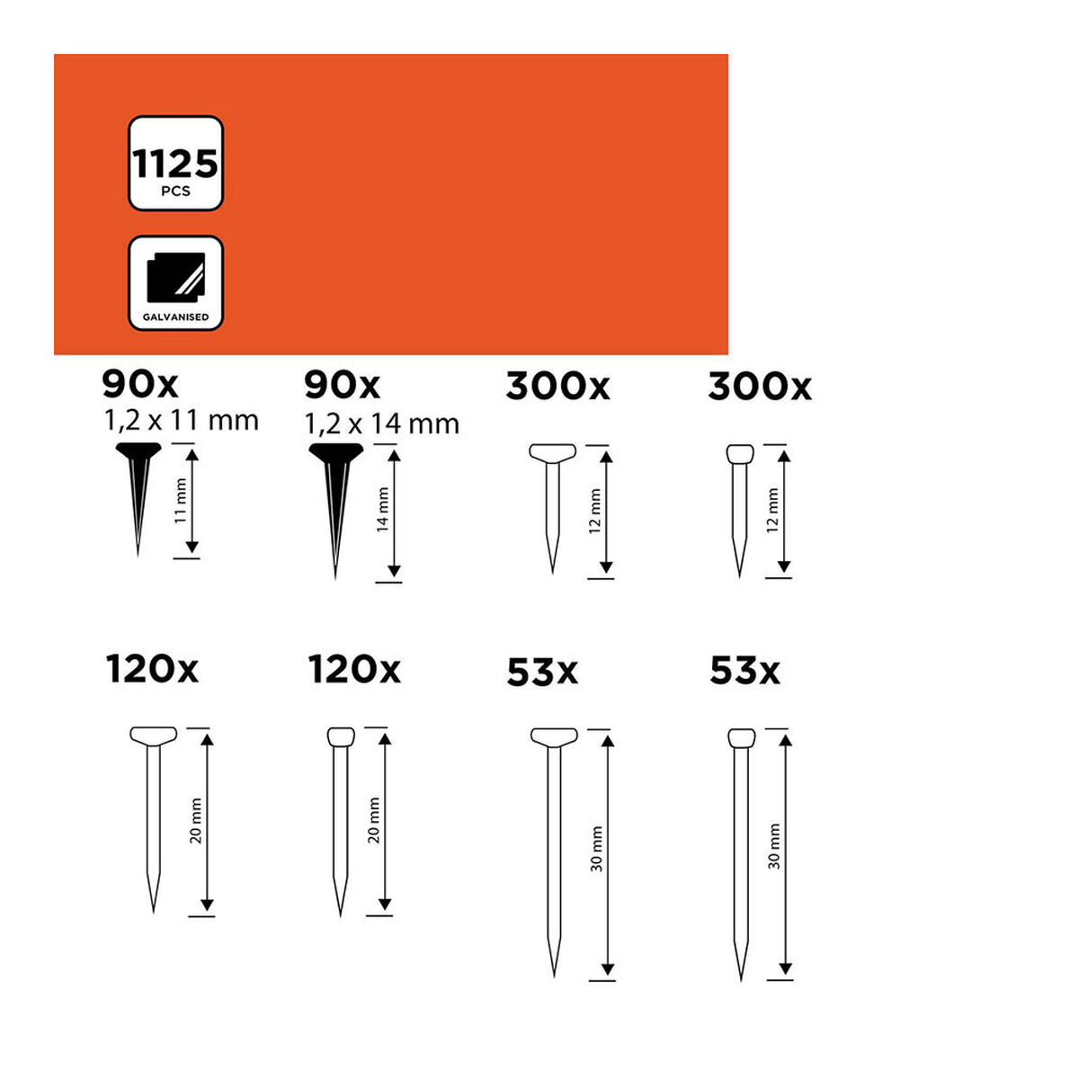 Clavos Black & Decker 1125 Piezas 2 S7923083_1
